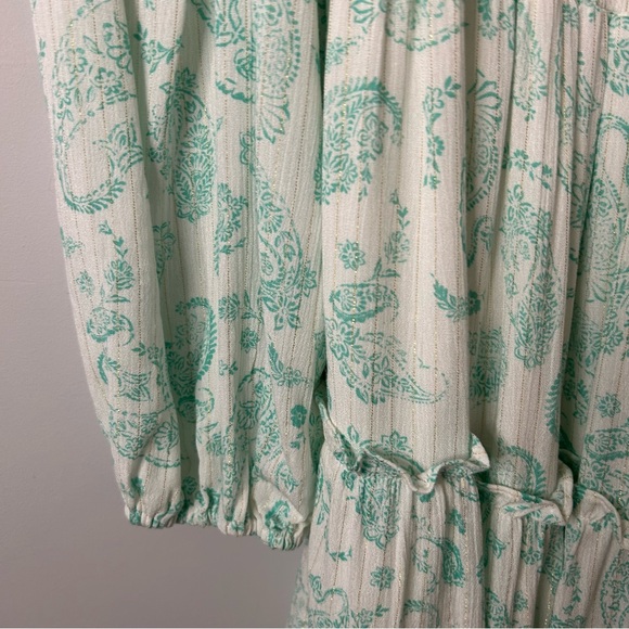 House of Harlow 1960 Ajay Blue Printed Long Sleeve Mini Dress - Picture 6 of 6